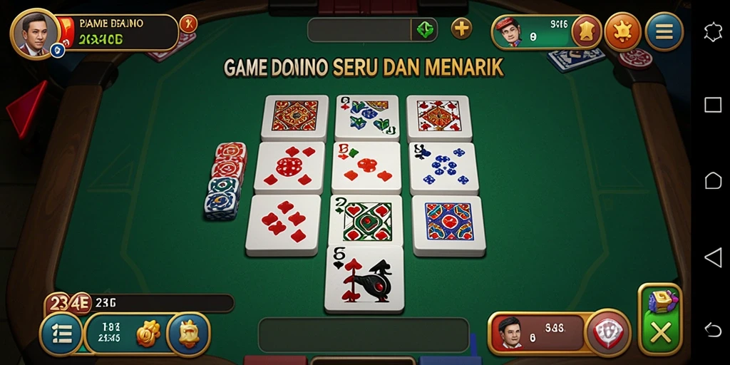 Tampilan menarik dari gameplay Domino di 234E.