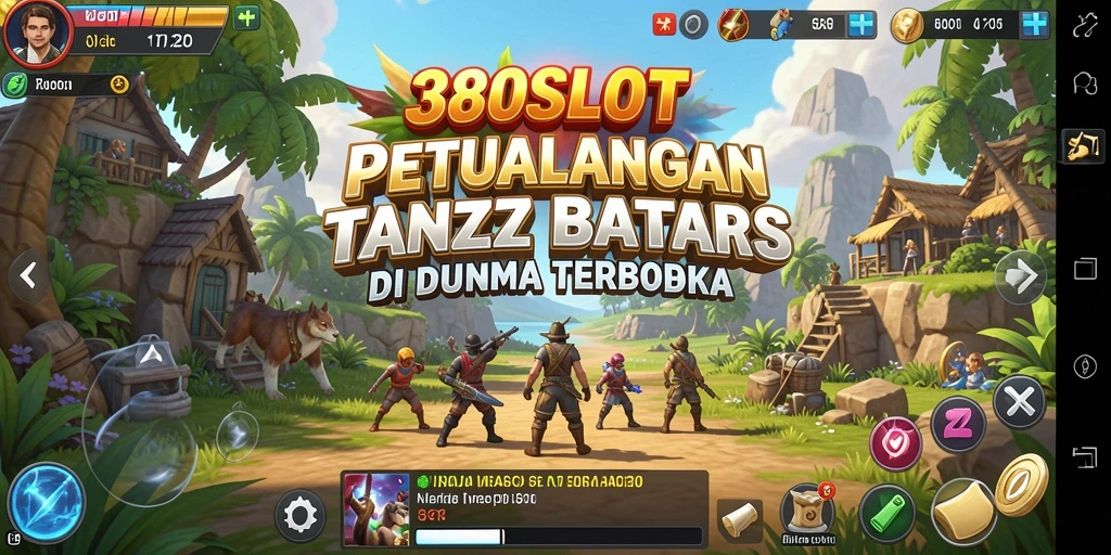 Screenshot gameplay <strong>380SLOT</strong> yang menampilkan petualangan seru di dunia terbuka.