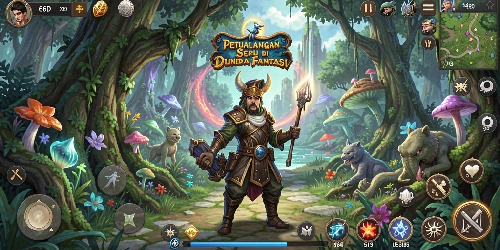 Screenshot dari gameplay 66D menampilkan aksi seru dan petualangan menegangkan.
