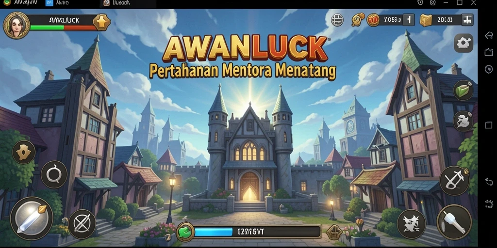Screenshot gameplay Tower Defense AWANLUCK yang menegangkan dan strategis.