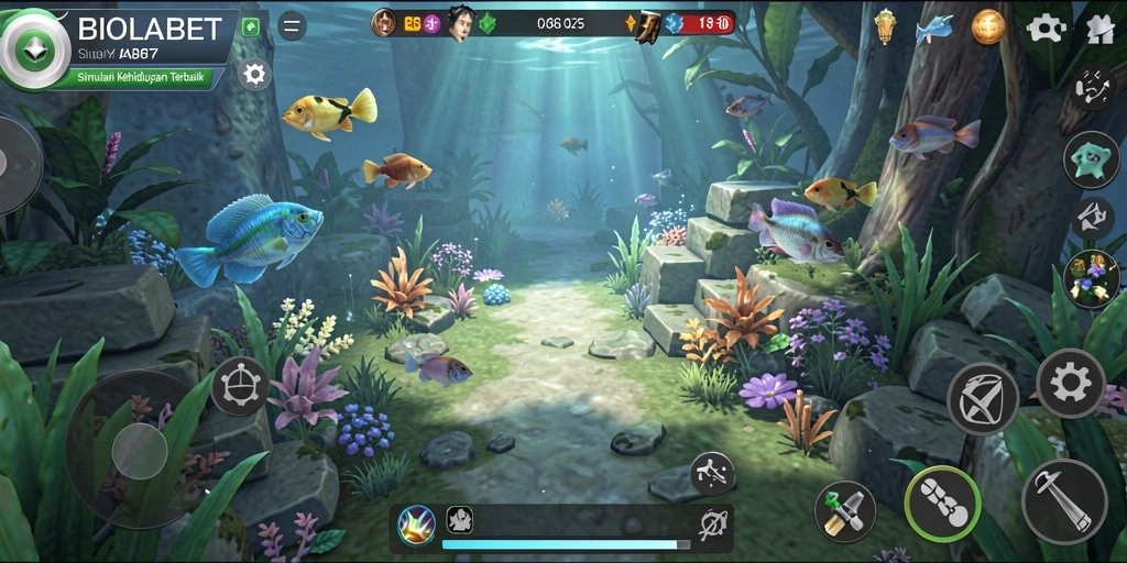 Gameplay utama <strong>BIOLABET</strong> menampilkan dunia virtual yang kaya dan interaksi karakter yang mendalam.