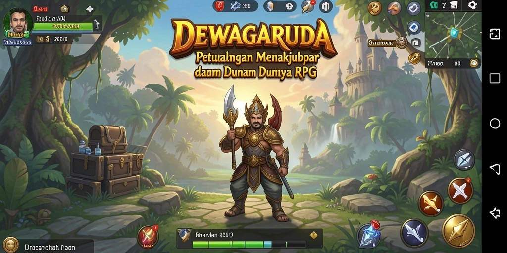 Tampilan gameplay DEWAGARUDA yang seru dan mendebarkan.
