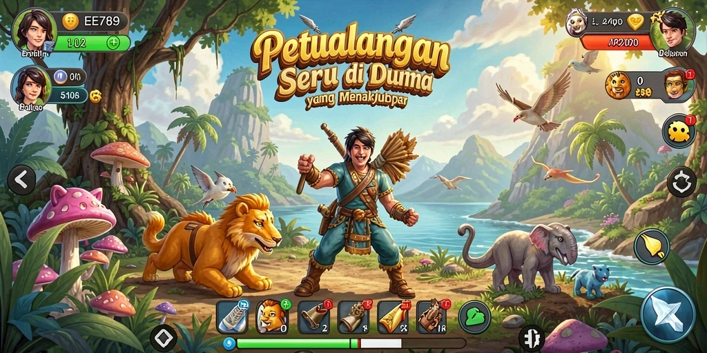 Screenshot gameplay petualangan seru di EE789.
