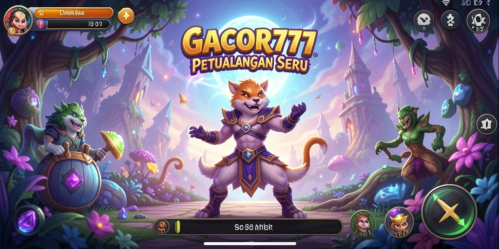 Screenshot GACOR777 menampilkan aksi petualangan mendebarkan di dunia fantasi.