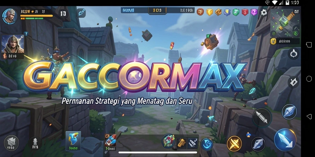 Tampilan gameplay menantang dan strategi yang mendalam di GACORMAX