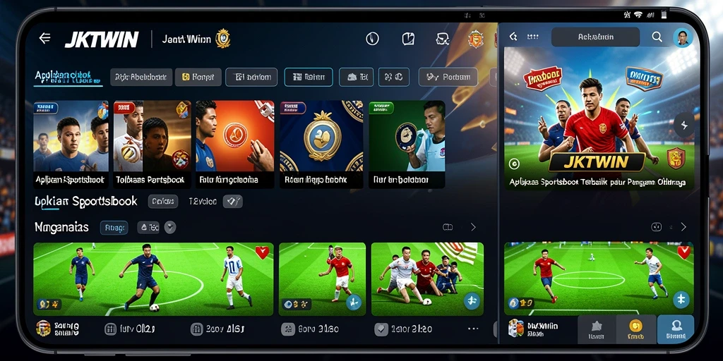 Tampilan gameplay taruhan Sportsbook yang menarik di JKTWIN.
