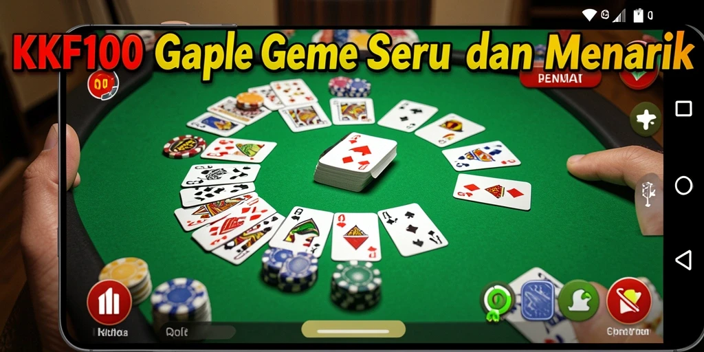 Screenshot gameplay KPK100 yang menampilkan suasana seru permainan Gaple.