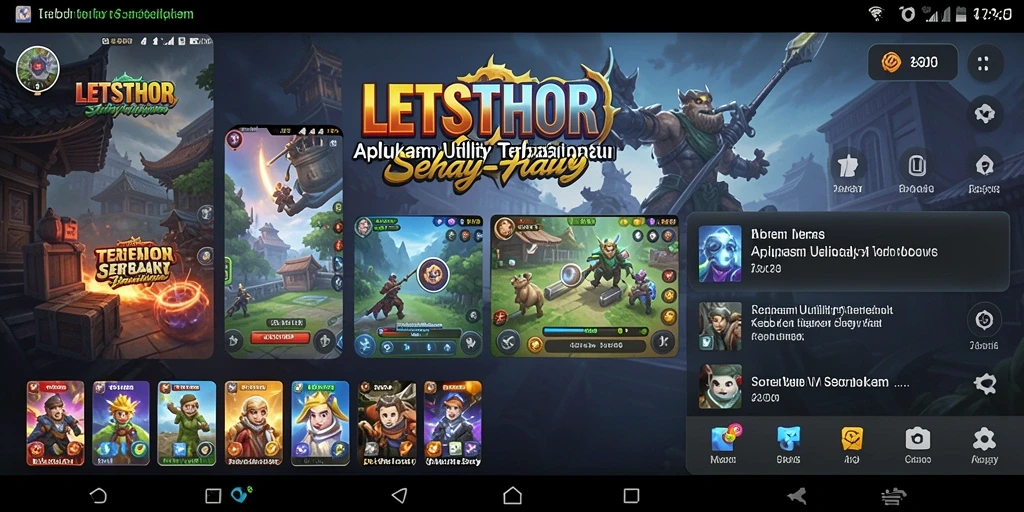 Tampilan utama LETSTHOR dengan fitur-fitur Utility yang memudahkan.