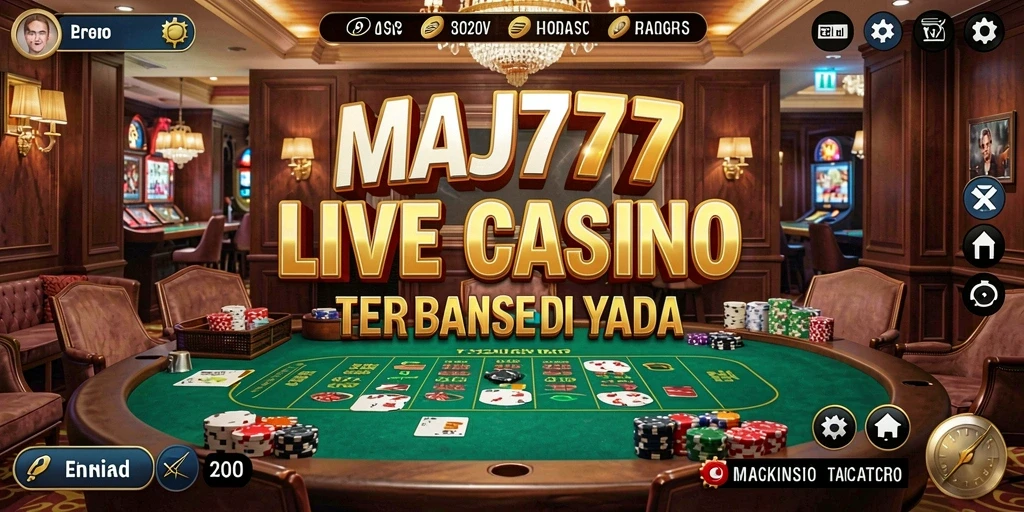 Tampilan gameplay Live Casino yang mendebarkan di MAJ777.
