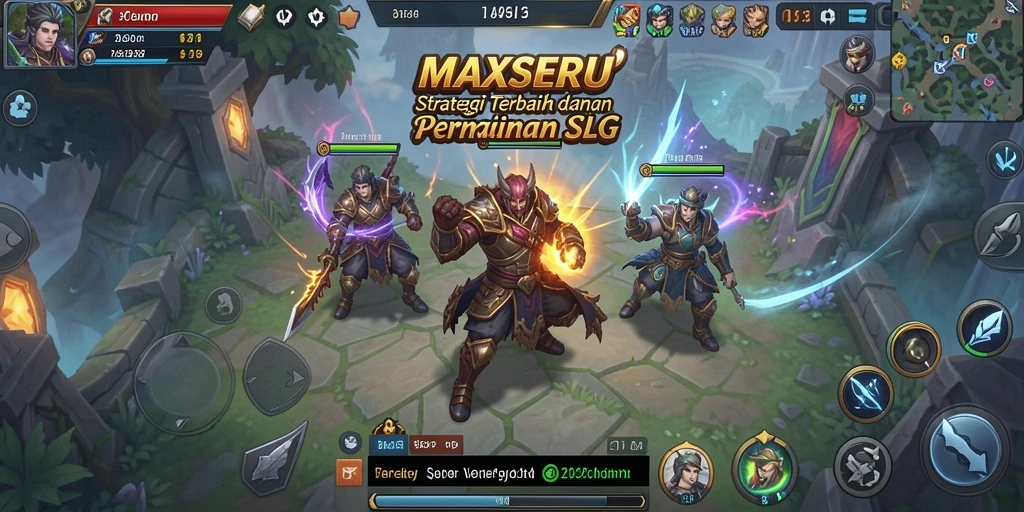 Tampilan gameplay menarik dari MAXSERU dengan strategi yang mendebarkan.