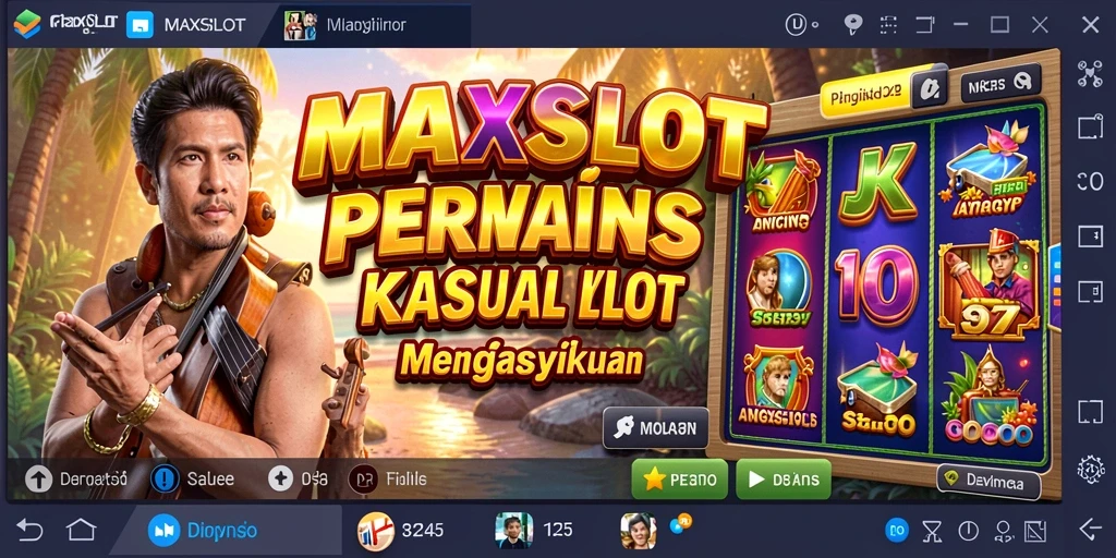 Tampilan mengasyikkan gameplay MAXSLOT dengan grafis cerah.