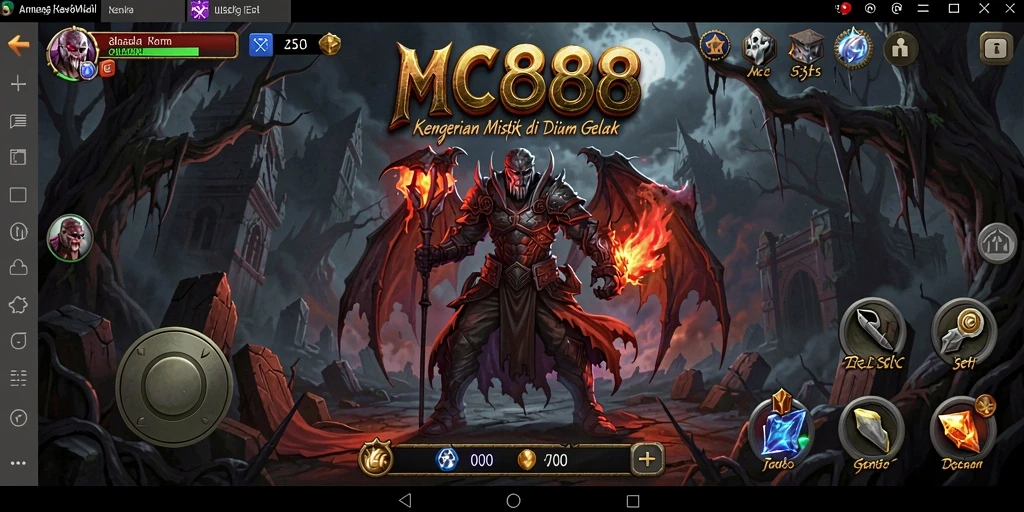 Tampilan gameplay seru dengan suasana mencekam dalam MC888.