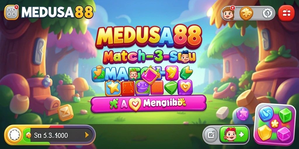 Gameplay menarik dengan grafis colorfull dari MEDUSA88.