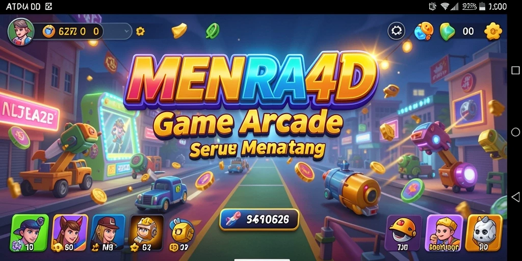 Tampilan gameplay MENARA4D dengan menara dan tantangan menakjubkan.