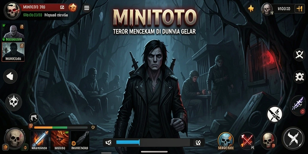 Screenshot gameplay MINITOTO dengan suasana Horror yang mendebarkan.