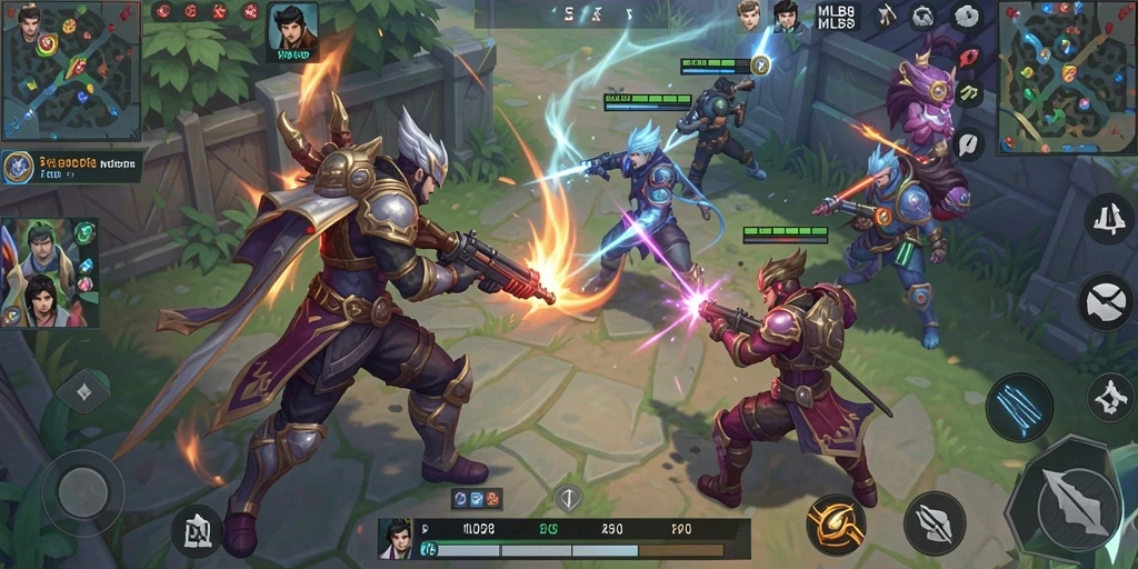 Gameplay mendebarkan dari MLBB8 saat pertempuran FPS.