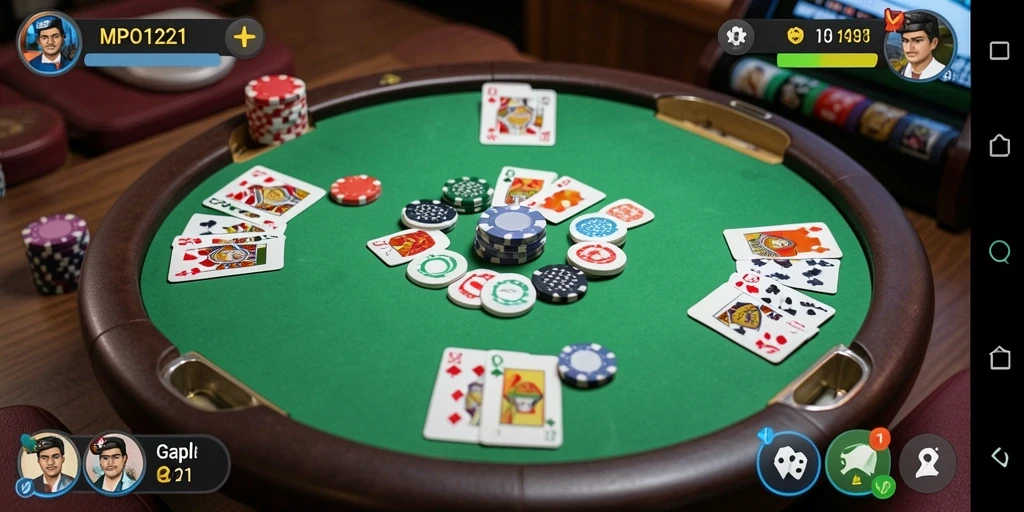Tampilan gameplay Gaple yang seru dan interaktif.