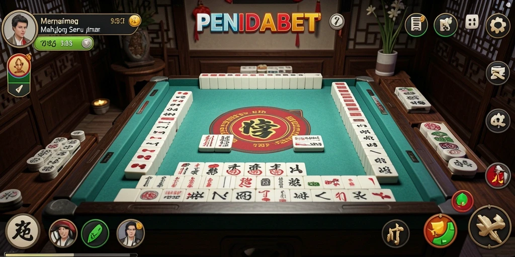 Screenshot gameplay PENIDABET menampilkan aksi seru permainan Mahjong.