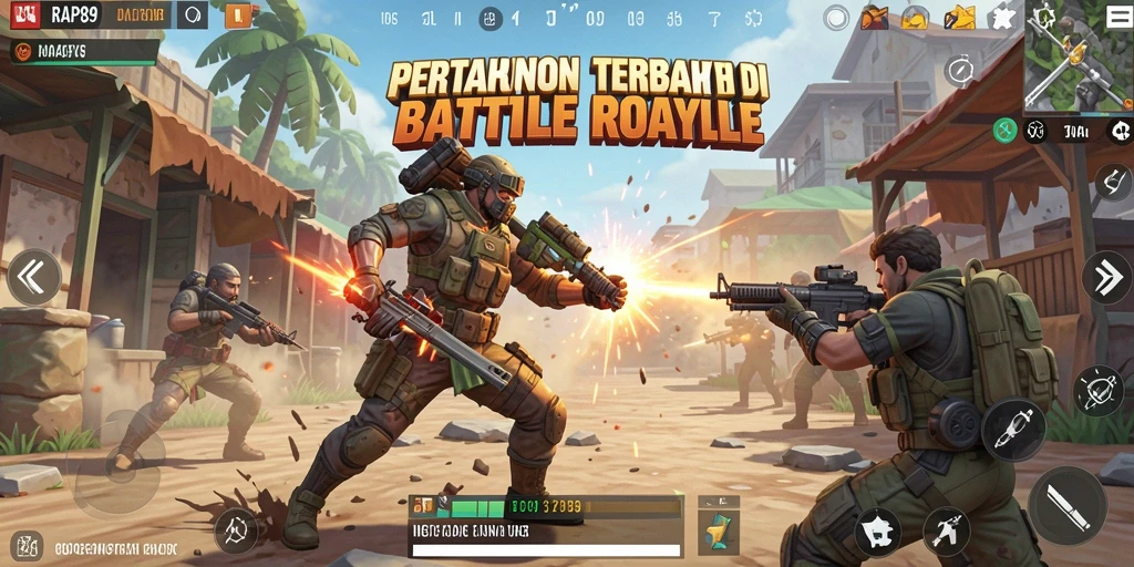 Tampilan gameplay seru di RAP89 dengan aksi pertarungan intens.