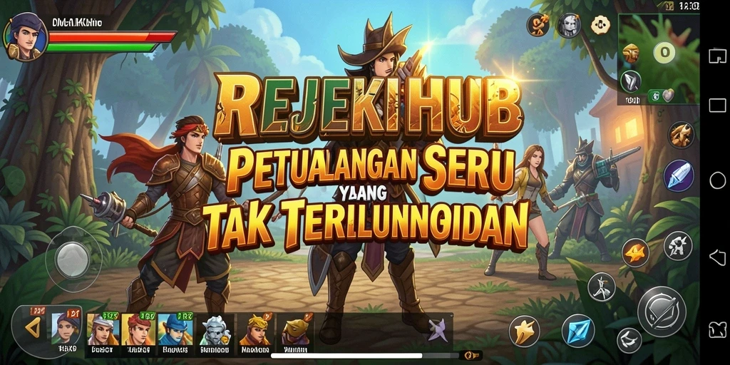 Screenshot gameplay REJEKIHUB dengan aksi seru di dunia petualangan.