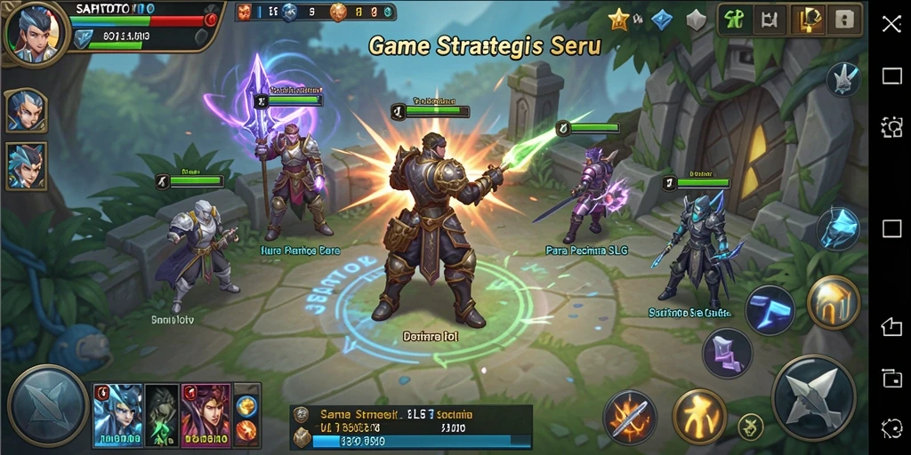 Tampilan gameplay menegangkan dari SAPITOTO, aksi strategi yang seru.