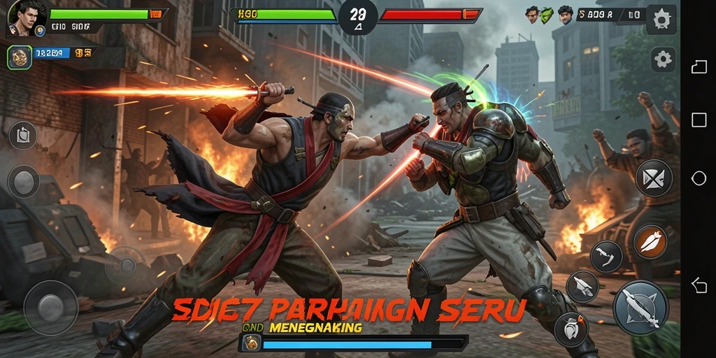 Tampilan gameplay seru dan dinamis dalam SD107.