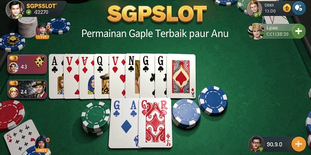 Tampilan screenshot SGPSLOT menampilkan gameplay seru dalam permainan Gaple.