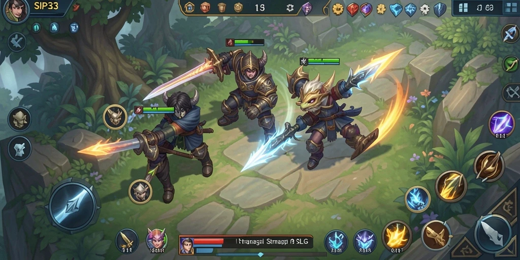 Tampilan menarik saat bertempur dalam game SLG