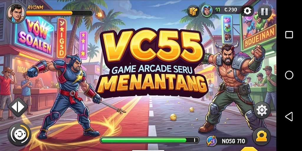 Gameplay VC55 yang seru dengan tantangan menarik di setiap level.